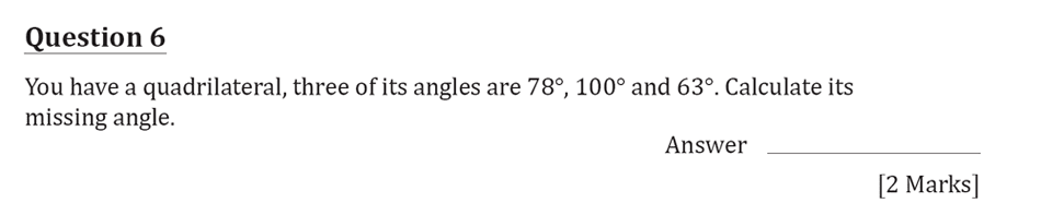 11 Plus Maths Independent Style Mock Test 2020 Question 07