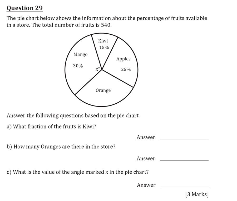 11 Plus Maths Independent Style Mock Test 2020 Question 32