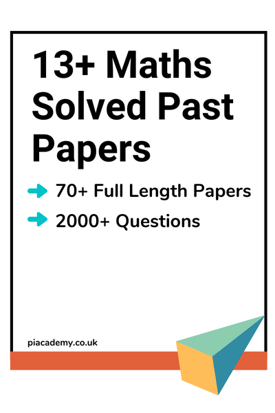 13 Plus Maths Solved Past Papers