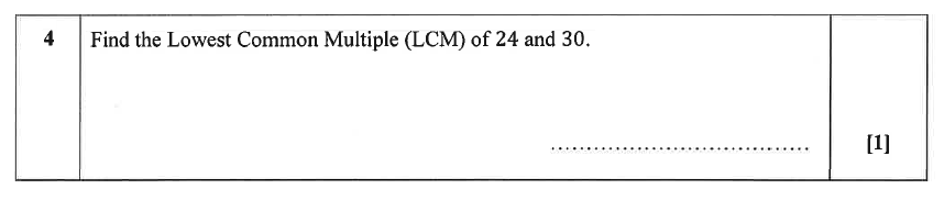 Christ's Hospital - Residential Assessment Year 9 Maths Question 04