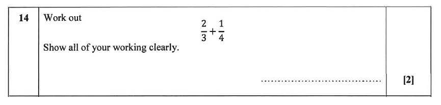 Christ's Hospital - Residential Assessment Year 9 Maths Question 15