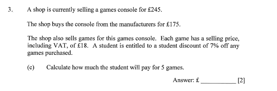 Dulwich College - Year 9 Maths Specimen Paper A Question 05