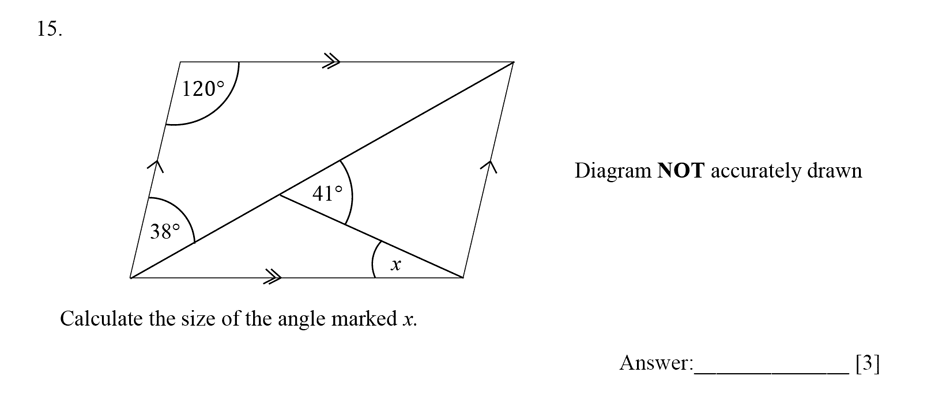 Dulwich College - Year 9 Maths Specimen Paper E Question 15