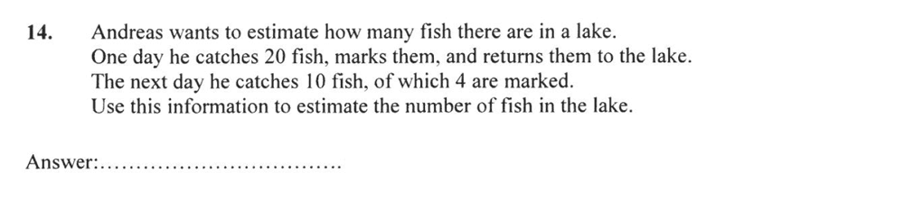 Forest School - 13 Plus Maths Sample Paper 2 Question 15