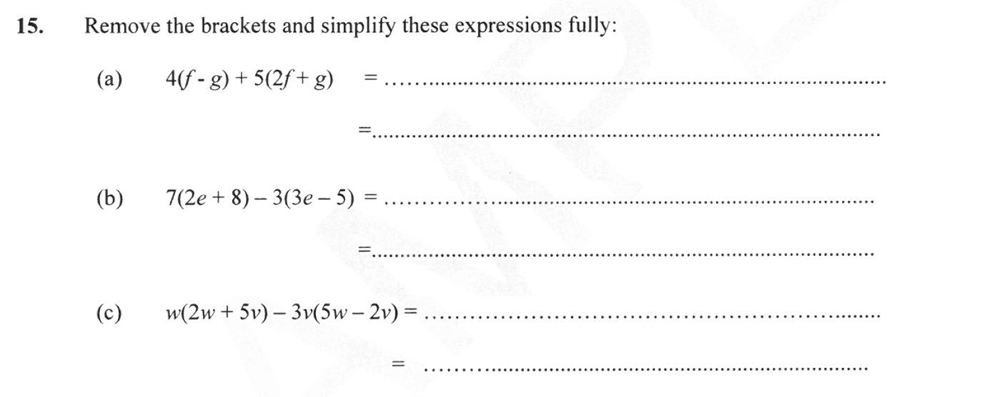 Forest School - 13 Plus Maths Sample Paper 2 Question 16