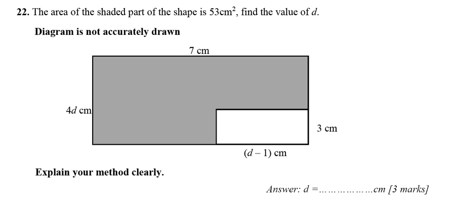 Merchant Taylors' School - 13 Plus Maths Entrance Exam 2017 Question 34