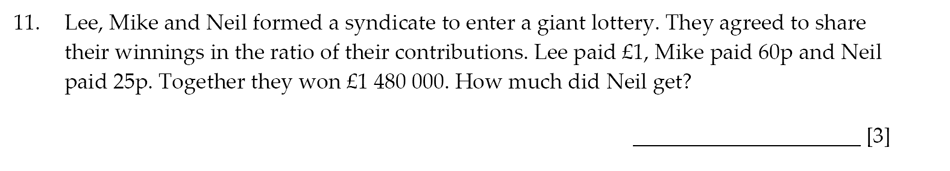 Sevenoaks School - Year 9 Maths Sample Paper 2014 Question 14