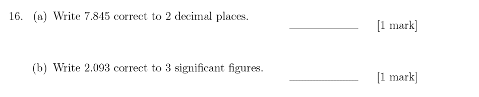 Sevenoaks School - Year 9 Maths Sample Paper 2018 Question 22