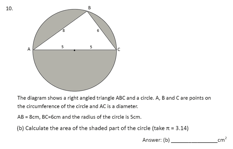 The Perse Upper School - Year 9 Maths Specimen Paper 4 Question 12