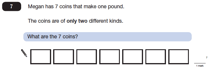 Question 07 Maths KS2 SATs Papers 2014 - Year 6 Sample Paper 2, Numbers, Word Problems, Money, Logical Problems