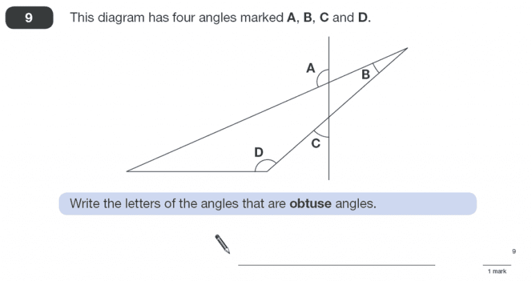 KS2 SATs Maths - Angles - Past Paper Questions - Page 3 of 4 | PiAcademy