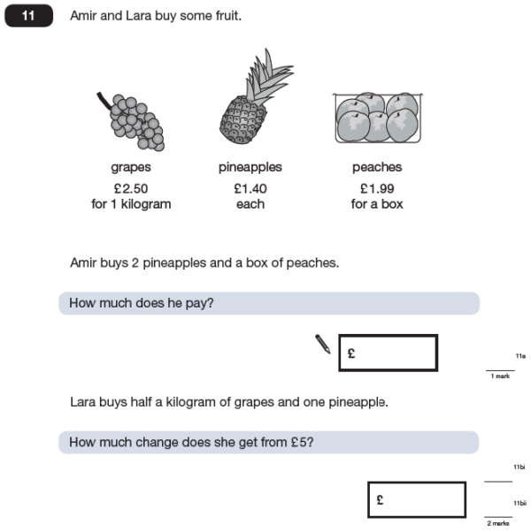 KS2 SATs Maths - Decimals - Past Paper Questions - Page 9 of 12 | PiAcademy