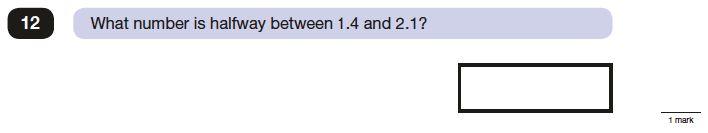 Question 12 Maths KS2 SATs Papers 2016 - Year 6 Past Paper 2 Reasoning, Numbers, Decimals