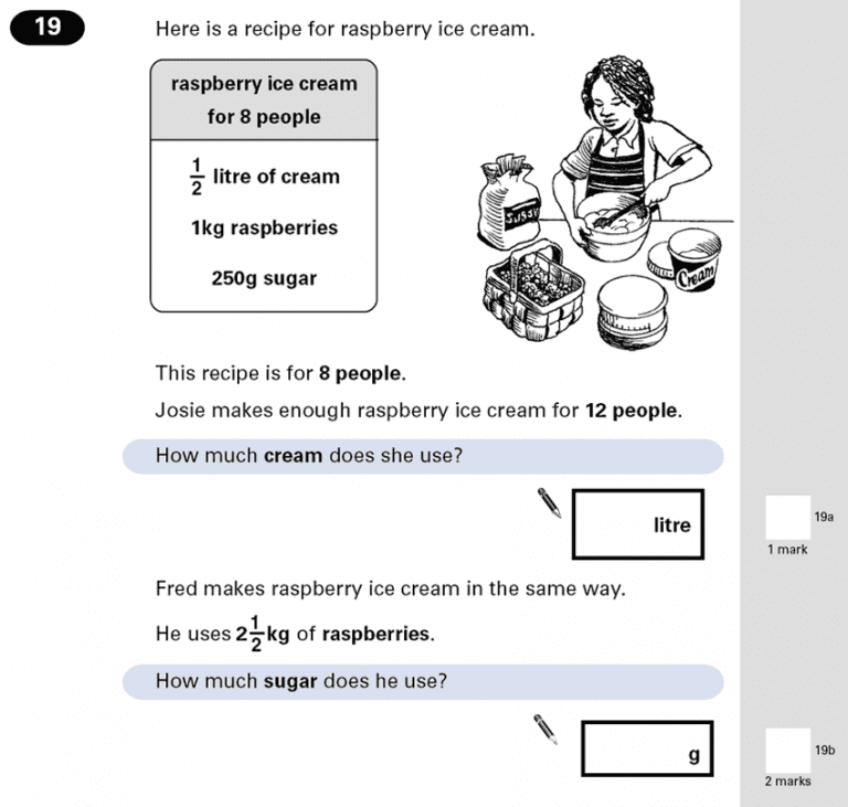 KS2 SATs Maths - Recipe Problems - Past Paper Questions | PiAcademy