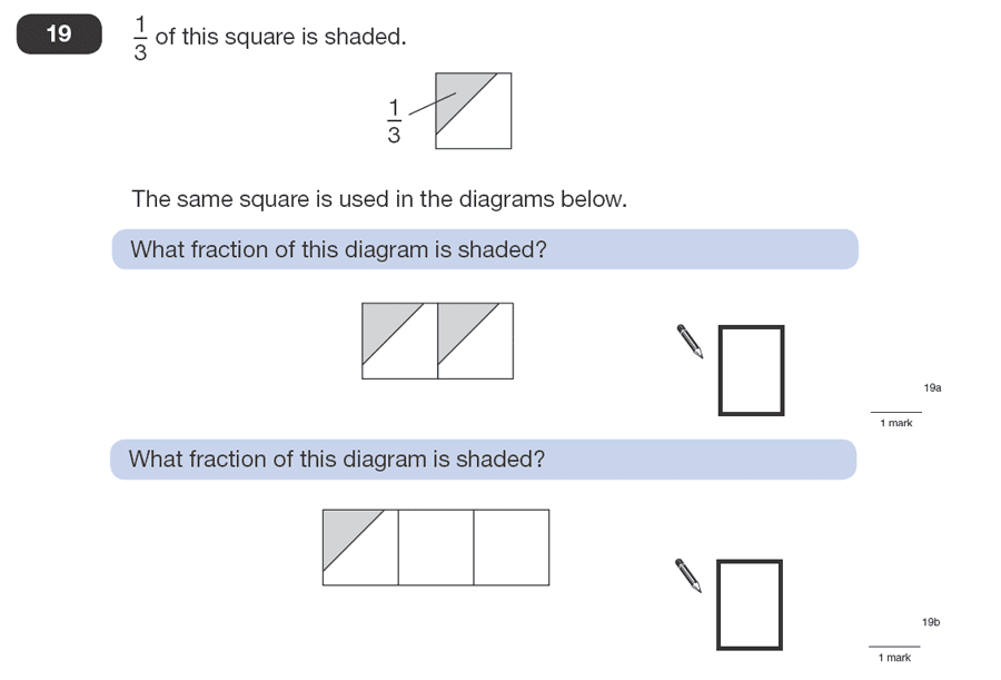 Question 19 Maths KS2 SATs Papers 2008 - Year 6 Practice Paper 1, Numbers, Fractions