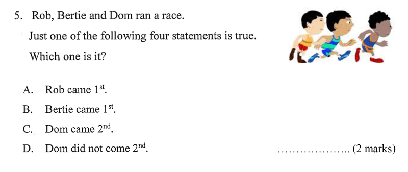Bancroft’s School - Sample 11+ Maths Paper 2020 Question 44, Numbers, Word Problems, Logical Problems