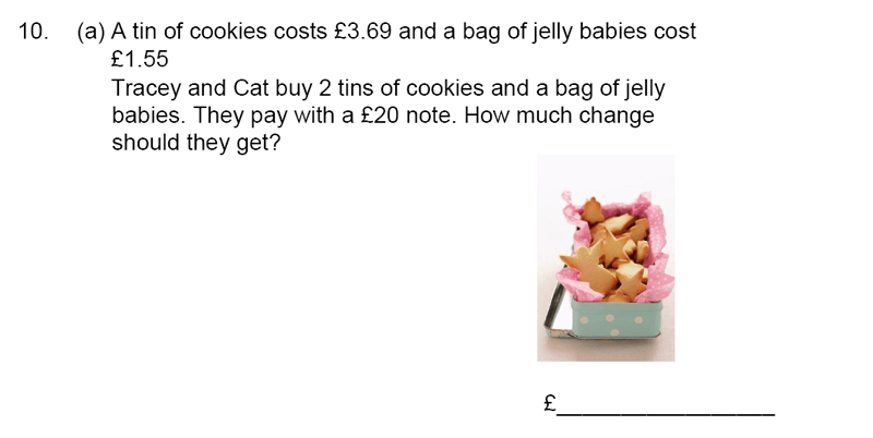 James Allen’s Girls’ School - 11+ Maths Sample Paper 1 - 2020 Question 10, Numbers, Fractions, Decimals, Word Problems, Algebra, Logical Problems, Money