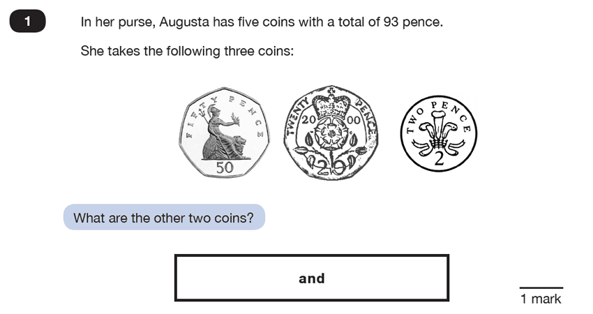 Question 01 Maths KS2 SATs Test Paper 5 - Reasoning Part C