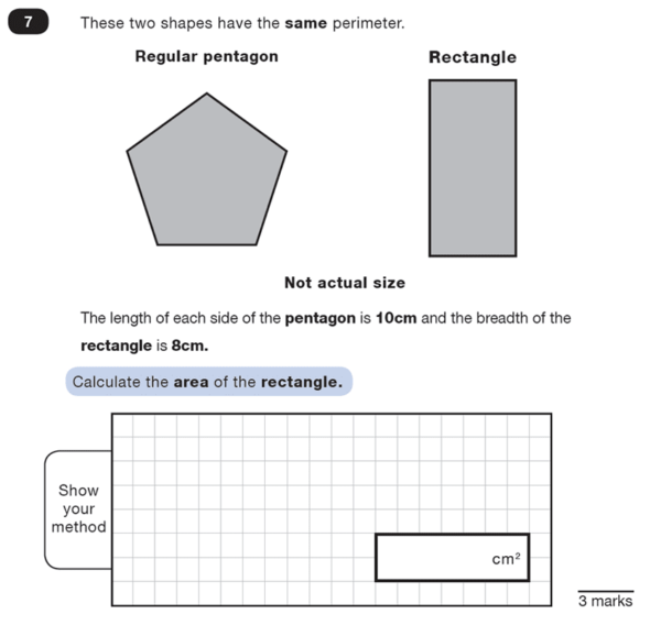 Ks2 Sats Maths Area And Perimeter Past Paper Questions Piacademy 3573