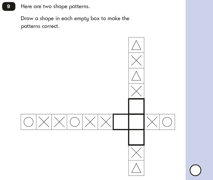 Question 09 Maths KS1 SATs Papers 2016 - Year 2 Practice Paper 2 Reasoning, logical problems