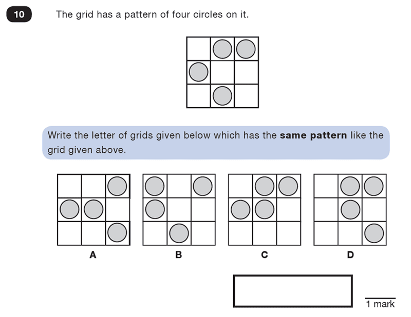 Question 10 Maths KS2 SATs Test Paper 4 - Reasoning Part C