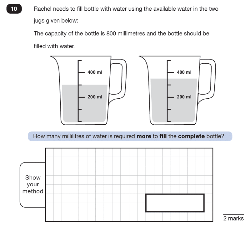 Question 10 Maths KS2 SATs Test Paper 7 - Reasoning Part C