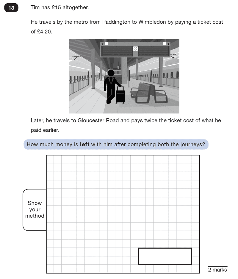 Question 13 Maths KS2 SATs Test Paper 7 - Reasoning Part B