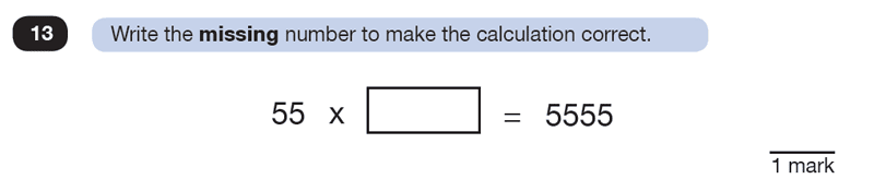 Question 13 Maths KS2 SATs Test Paper 8 - Reasoning Part B