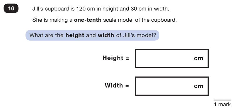 Question 16 Maths KS2 SATs Test Paper 5 - Reasoning Part C