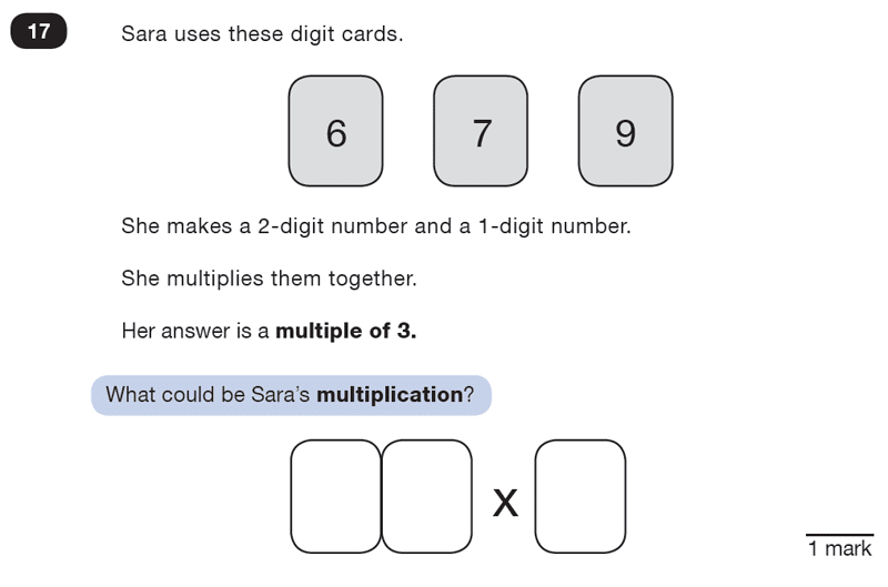 Question 17 Maths KS2 SATs Test Paper 2 - Reasoning Part C