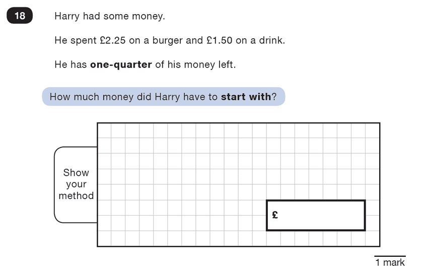 Question 18 Maths KS2 SATs Test Paper 2 - Reasoning Part B