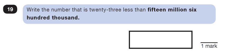 Question 19 Maths KS2 SATs Test Paper 3 - Reasoning Part B