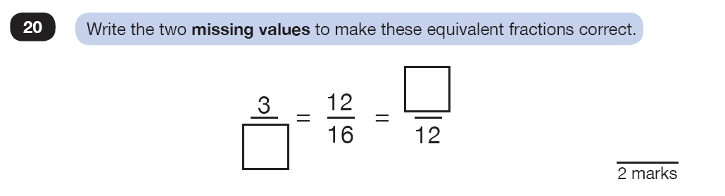Question 20 Maths KS2 SATs Test Paper 3 - Reasoning Part B