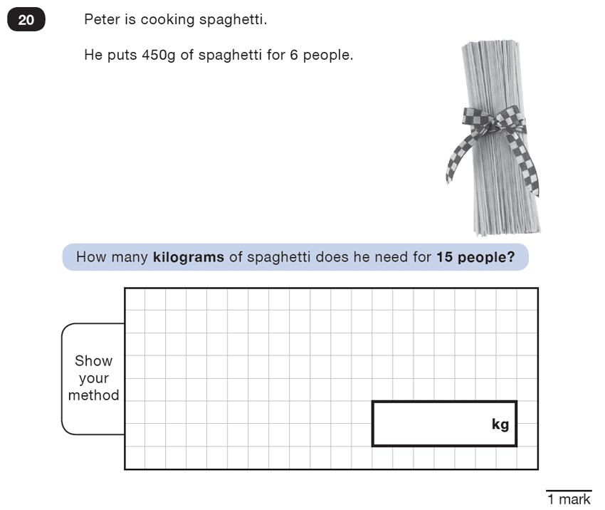 Question 20 Maths KS2 SATs Test Paper 4 - Reasoning Part C