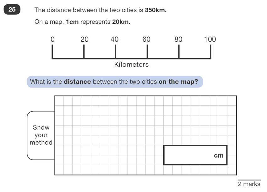 Question 25 Maths KS2 SATs Test Paper 1 - Reasoning Part B