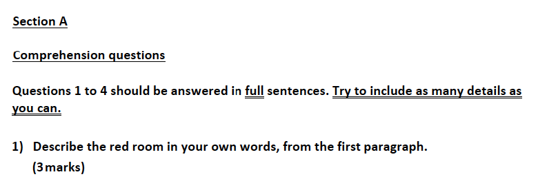 Aldenham School - 13 Plus English Sample Paper 2019 Question 01
