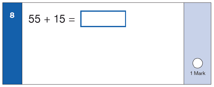 Maths KS1 SATs SET 10 - Paper 1 Arithmetic Question 08, Calculations, Addition