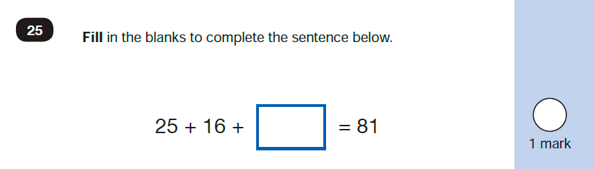 Maths KS1 SATs SET 10 - Paper 2 Reasoning Question-25