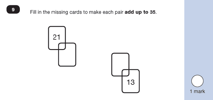 Maths KS1 SATs SET 7 - Paper 2 Reasoning Question 09, Calculations, Addition, Subtraction