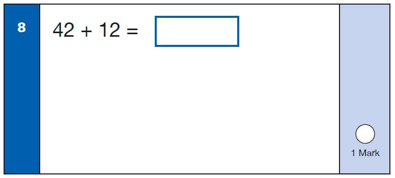 Maths KS1 SATs SET 9 - Paper 1 Arithmetic Question 08, Calculations, Addition