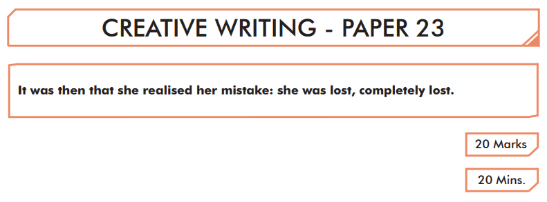 past papers creative writing