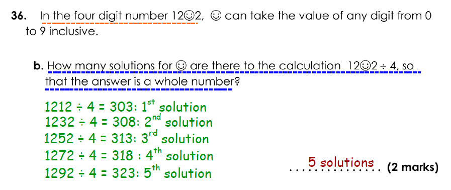 Bancroft’s School - 11 Plus Maths Sample Paper 2021 entry Answer 47