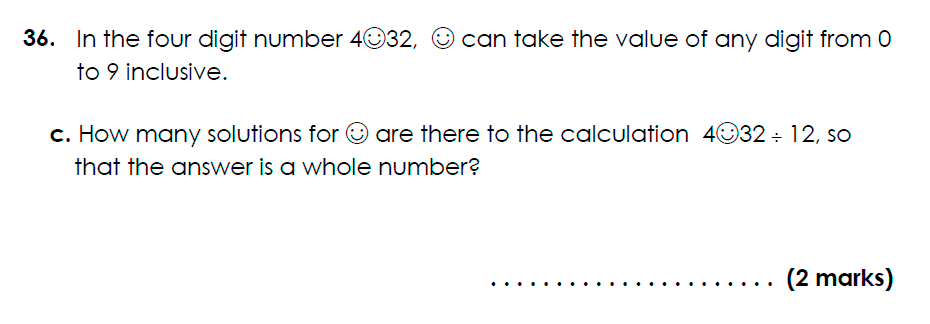 Bancroft’s School - 11 Plus Maths Sample Paper 2021 entry Question 48