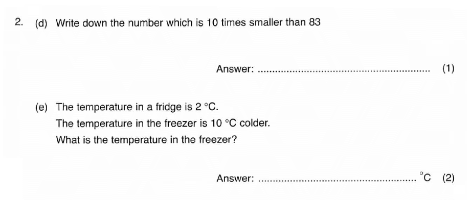 ISEB 11 Plus Maths 2008 Practice Paper Question 04