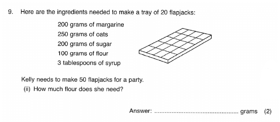 ISEB 11 Plus Maths 2008 Practice Paper Question 18