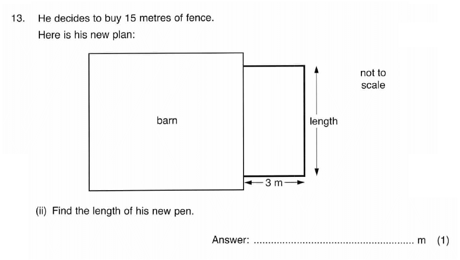 ISEB 11 Plus Maths 2008 Practice Paper Question 28