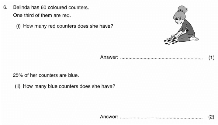 ISEB 11 Plus Maths 2009-10 Practice Paper Question 09