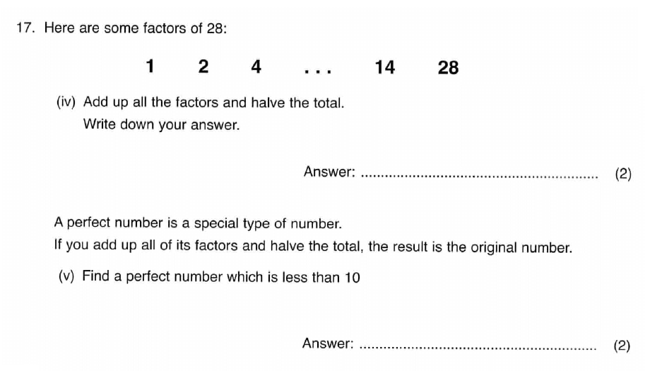 ISEB 11 Plus Maths 2009 Practice Paper Question 25