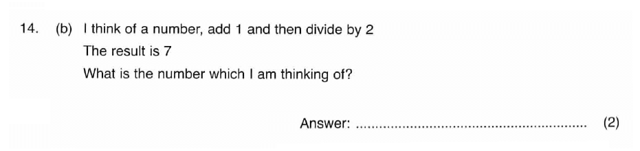 ISEB 11 Plus Maths 2008-09 Practice Paper Question 24