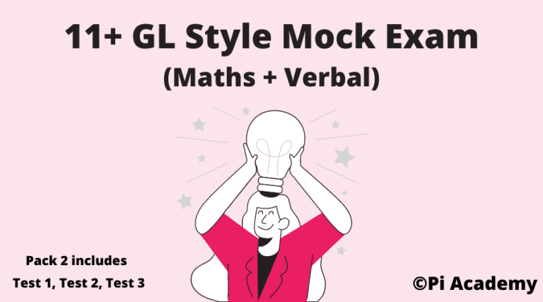 11 Plus GL Assessment Mock Pack 2-Maths and Verbal Product
